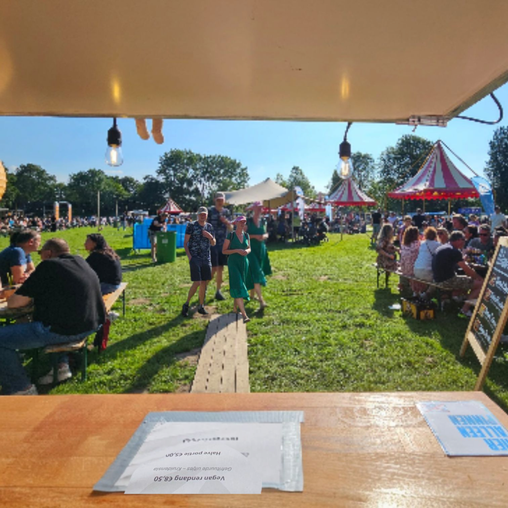 Foodtrailer op een festival