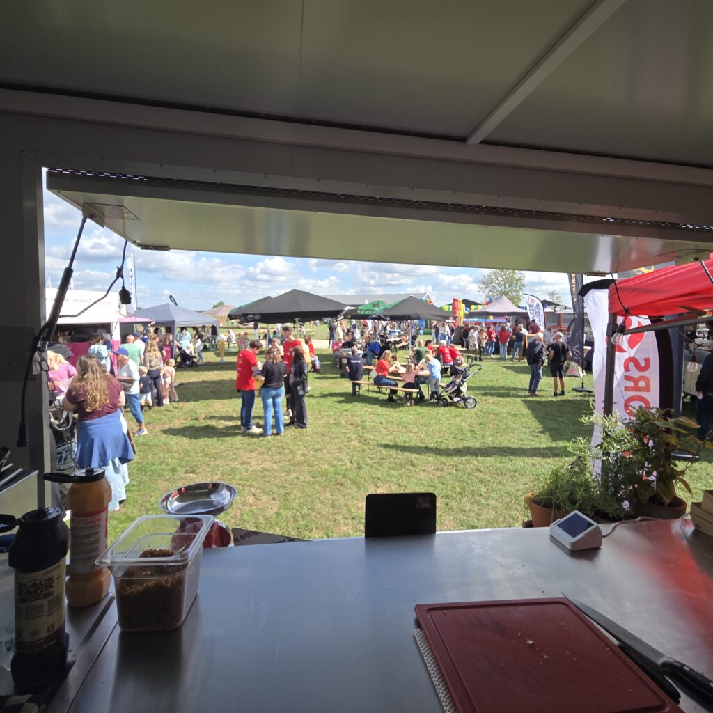 Foodtrailer op een feest